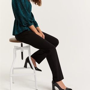 New Classic Straight Pants with Side Metal Buckles